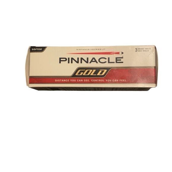 New Pinnacle Gold Golf Balls 3-Pack Distance You Can See Control You Can Feel - Picture 5 of 6